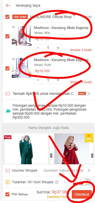 Cara Memesan Barang Di Shopee Dengan Beda Warna Bajuyuli Blog