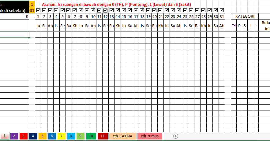 SKPHEM: Template Buku Kedatangan Murid [Format Excel]