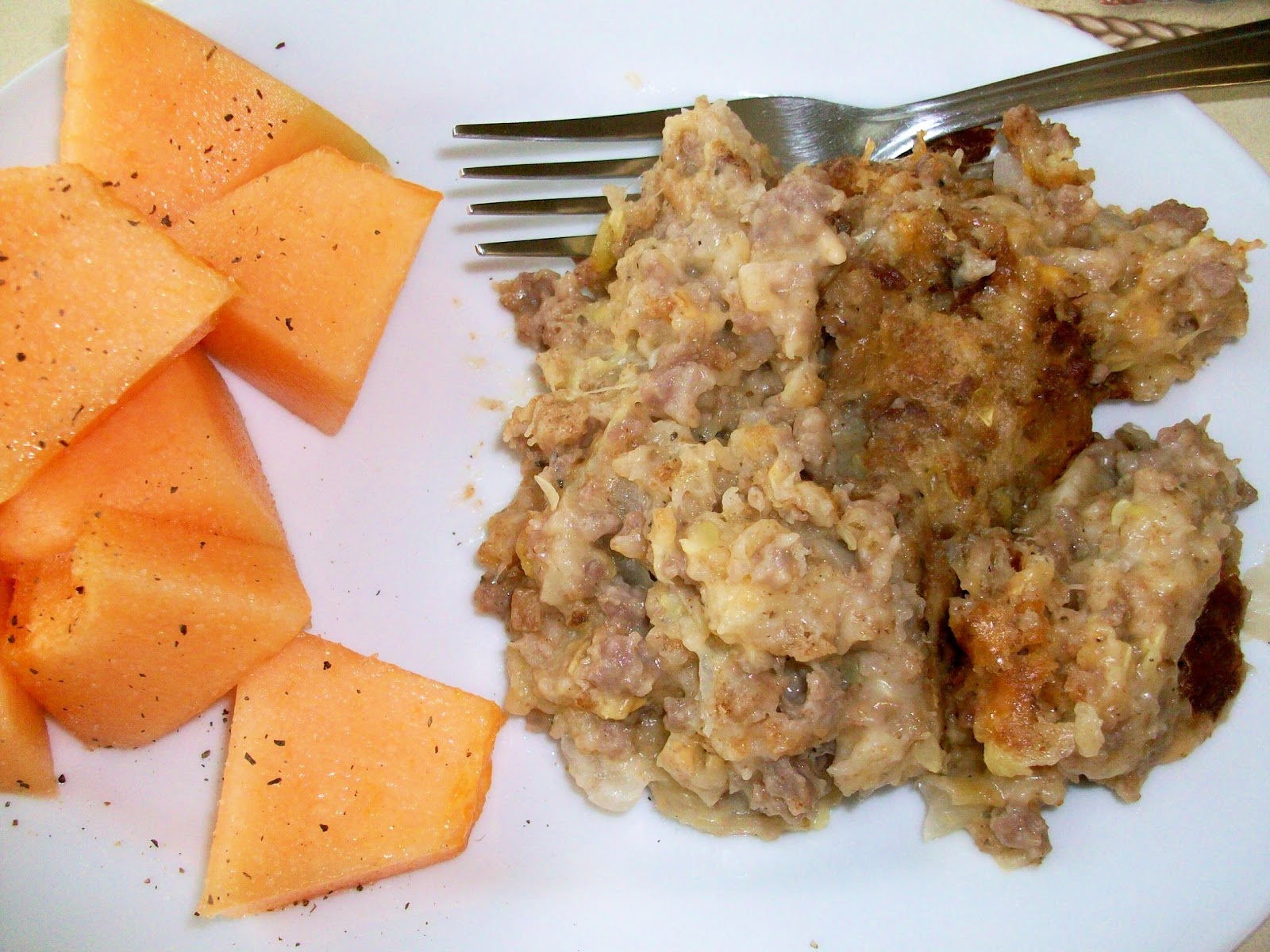 Martha's Recipe Sausage and Squash Casserole