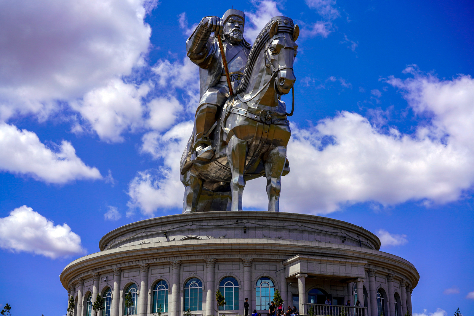 the bar at genghis khan equestrian statue, mongolia