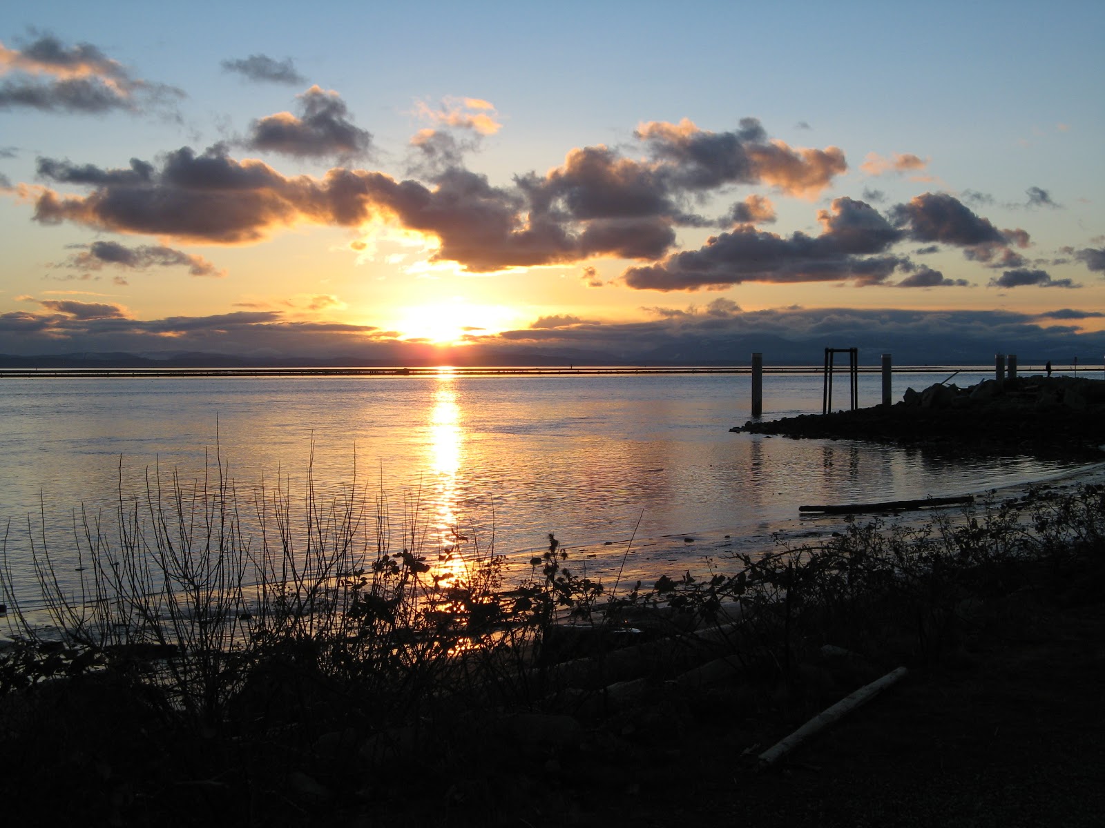 Powell River Books Blog Sunset in Steveston