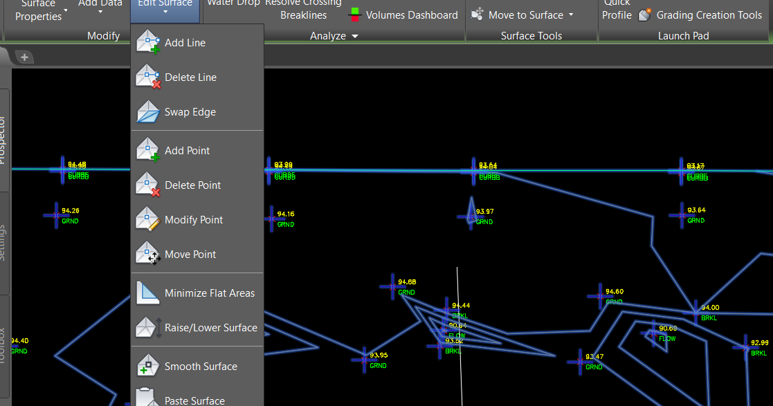 Autocad Civil 3D Edit Kontur Dengan Add Line Surveyor