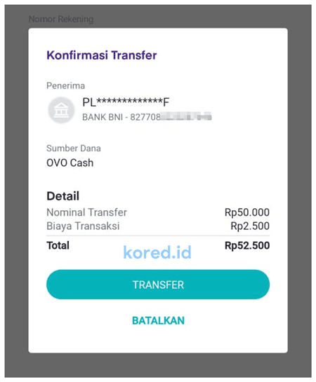 konfirmasi bayar tokopedia pakai ovo