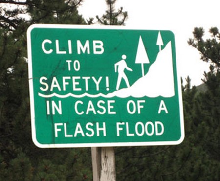 flash flood safe safety during stay thompson canyon big everywhere lesson climb floods flooding case water sign road cub rules