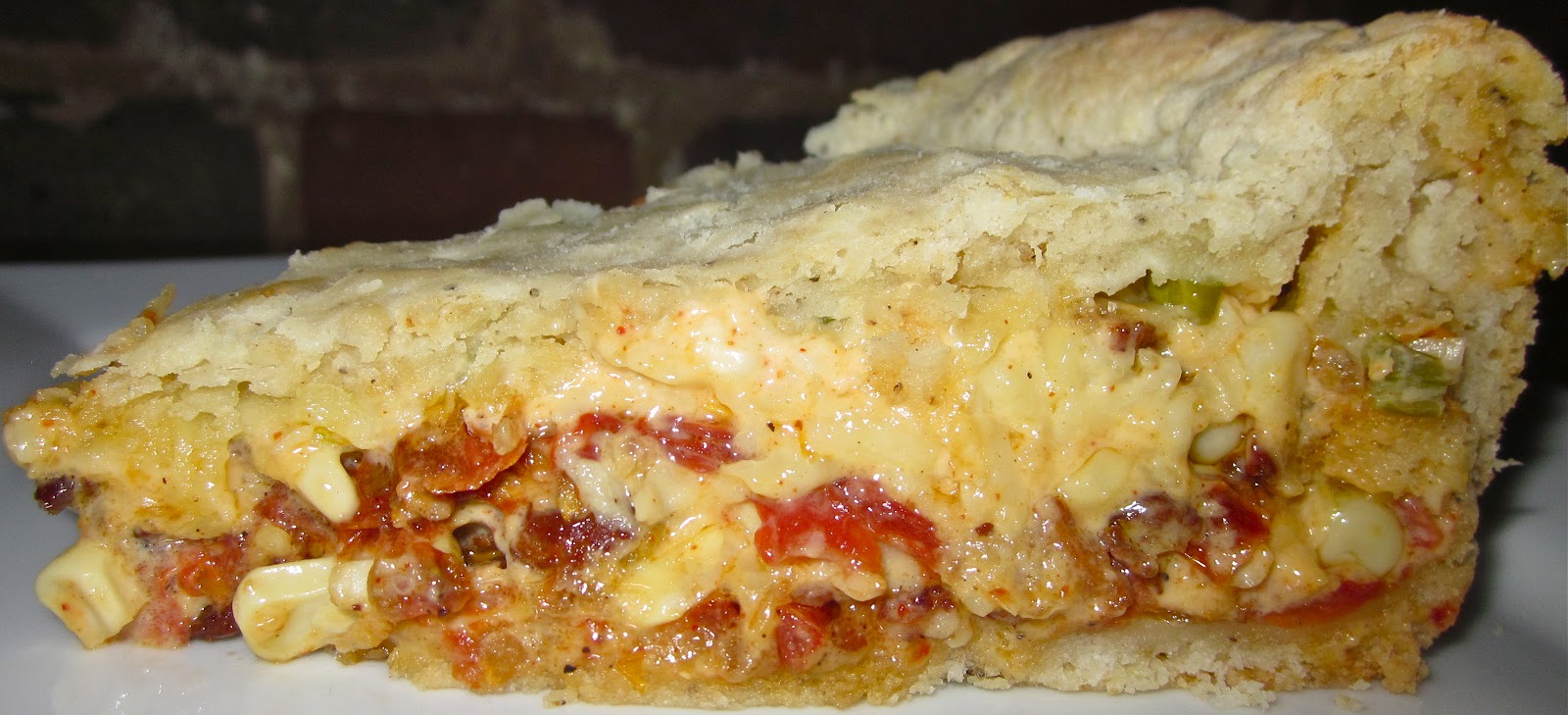 Haute + Heirloom: Revamped: Slow Roasted Tomato-Corn Pie with Bacon ...