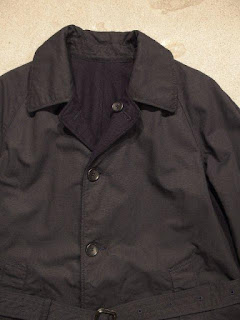 Engineered Garments "Reversible Coat in Dk.Navy 20oz Melton/Nyco Ripstop"