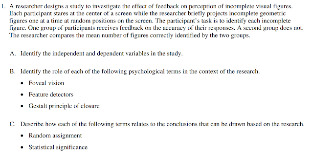 ap psych research methods frq example