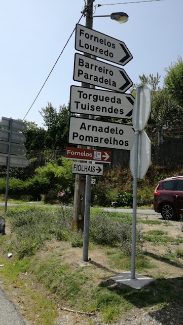 Direções para a praia fluvial de Fornelos