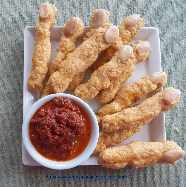 Spicy Witch Fingers with Ogre's Blood Tapenade