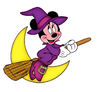 Minnie mouse volando por la luna