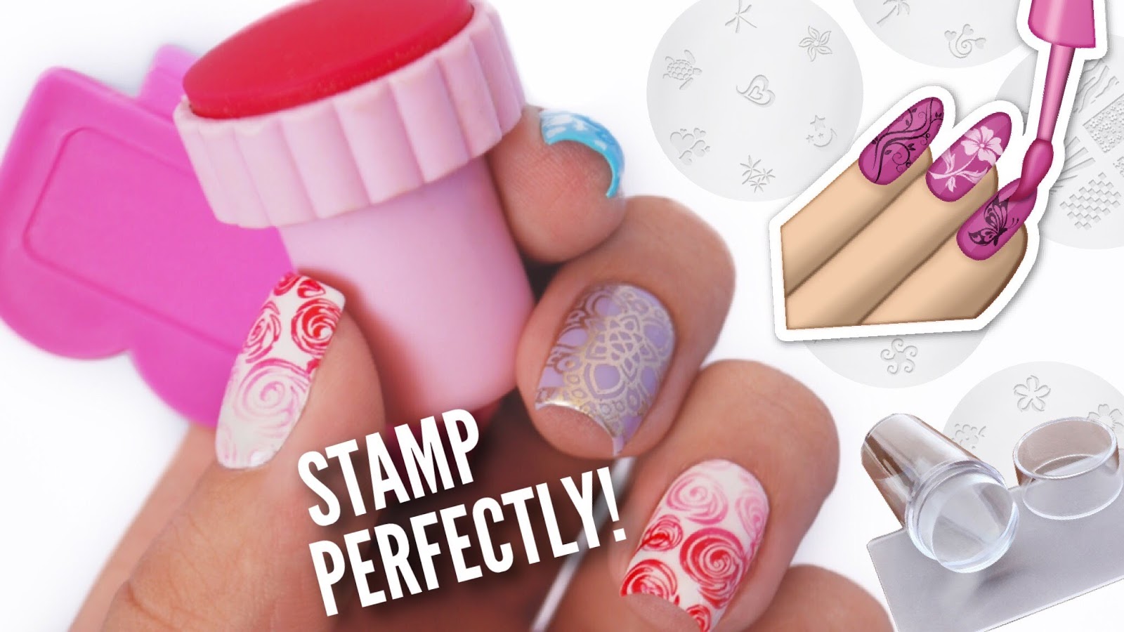 7. Net Nail Art Tutorial with Stamping Plate - wide 3
