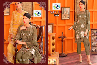 R9 Designer Sanoor Georgette pakistani Suits wholesale