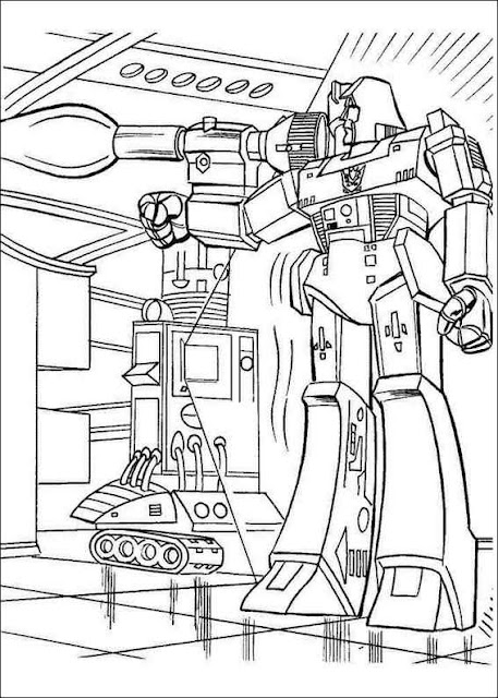 √ Kumpulan Gambar Robot Transformer Untuk Mewarnai Anak PAUD TK Anak SD