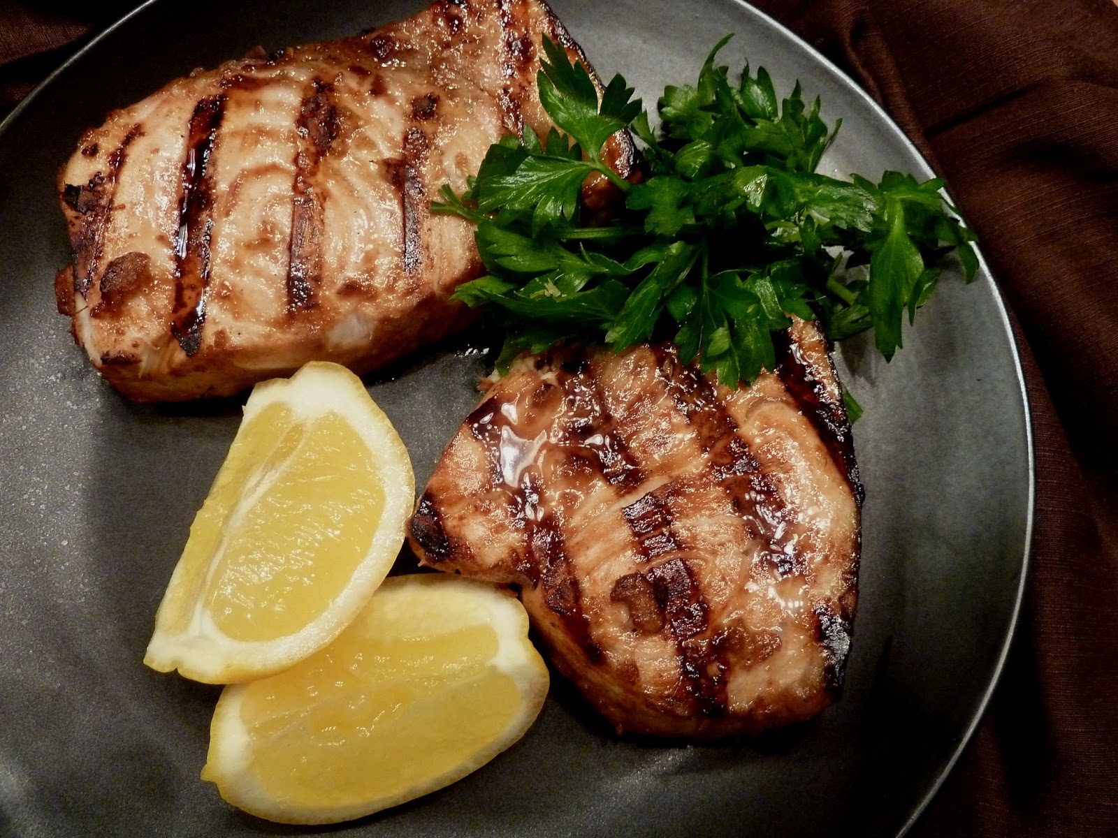 Cracked Pepper Indonesian Grilled Swordfish