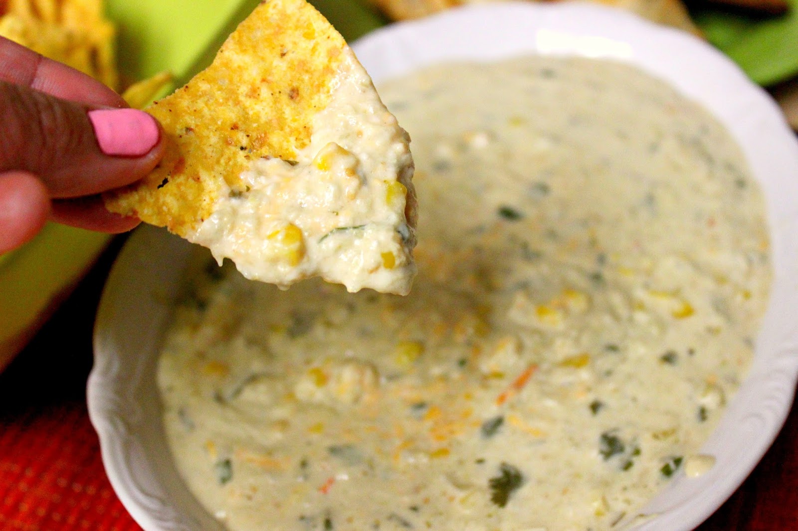 Crockpot Green Chili and Corn Dip A Bountiful Love