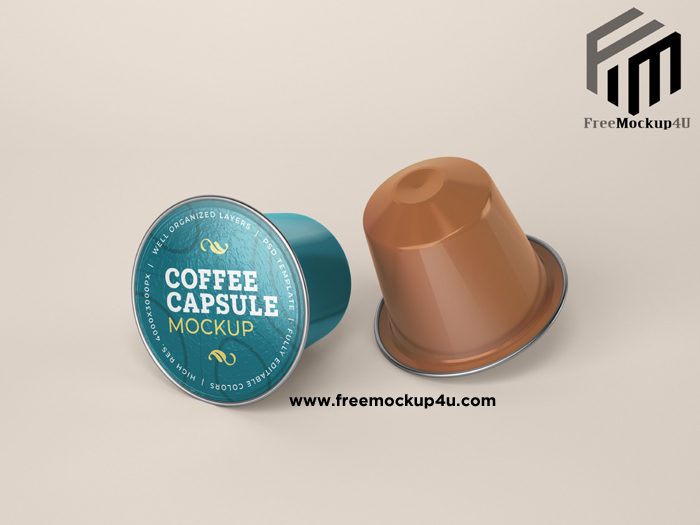 Coffee Capsule Mockup Psd Template Free Download