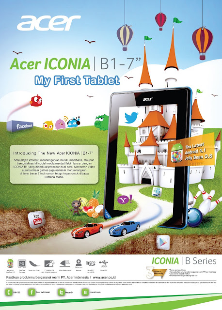 Acer Iconia B1-A71 Tablet Murah dari Vendor Branded ~ violia sagita blog