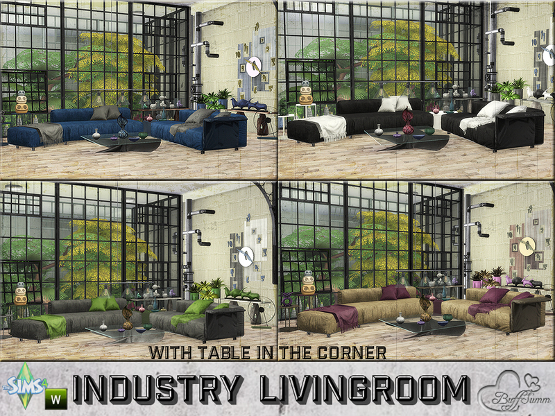 Sims 4 Ccs The Best Livingroom Industry By Buffsumm