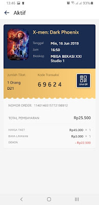 Cara Memesan TIX ID Buy 1 Get 1, Film Promo 50%