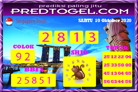 Pred Sgp Sabtu 10 Oktober 2020 Pred Togel Singapore Sgp
