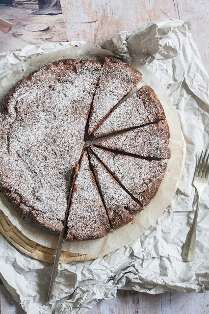 Torta ricotta e cioccolato senza farina