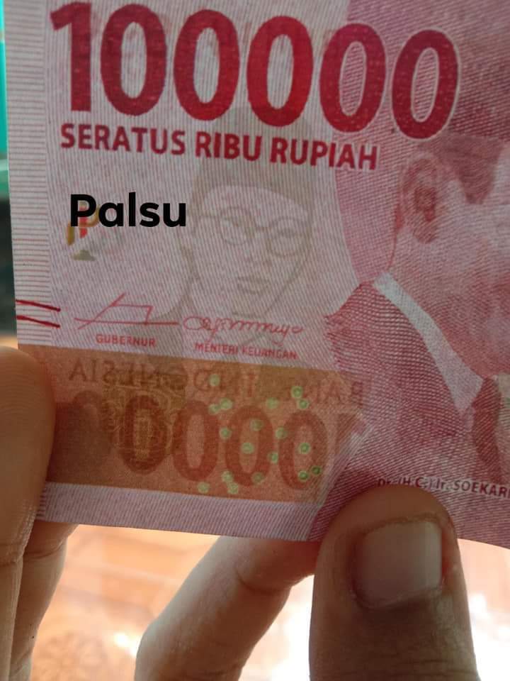 Cara Bedakan Uang Seratus Ribu Palsu dan Asli - ARTWINO