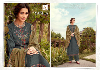 Alok Suits Yasha Pashmina Salwar Kameez Collection  At Diwan Fashion Surat