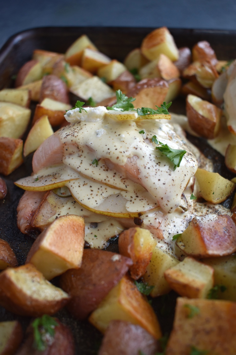 Pear and Blue Cheese Stuffed Chicken The Nutritionist Reviews