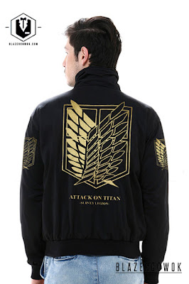 Jaket Attack On Titan, Jaket Pria