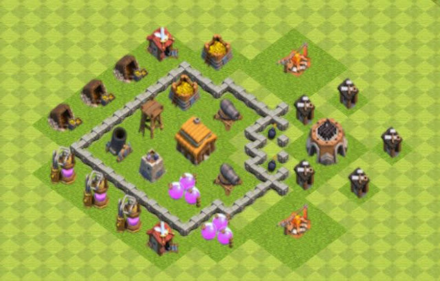 Base COC TH3 Hybrid 4