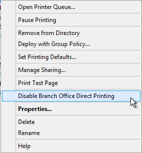 Rendering and Network Printers