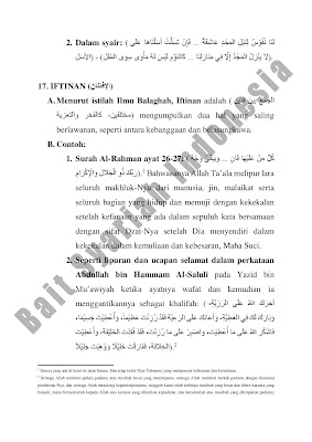 Ilmu Balaghah: Ma'ani, Bayan & Badi' (ILMU BADI' BAB 3 : MUHASSINAT MAKNAWIYYAH)
