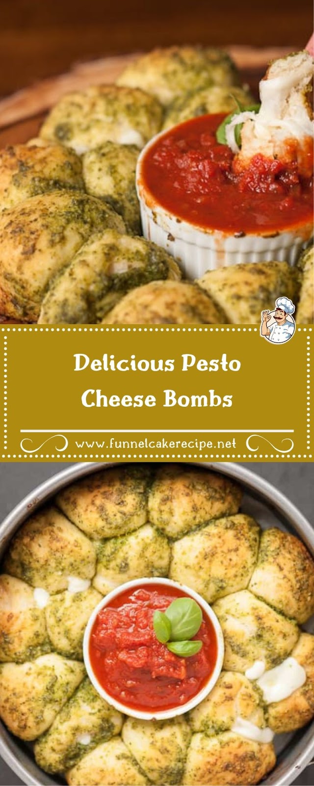 Delicious Pesto Cheese Bombs