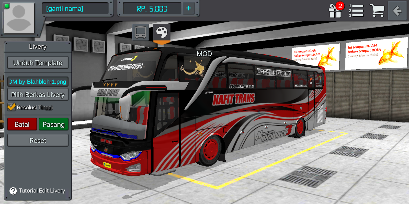 Kumpulan Livery Mod JB3 SHD ZTOM BUSSID - ADI SEMBILANLIMA