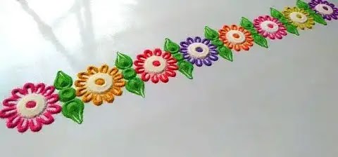 rangoli to make near at wall Border rangoli to make near at wall