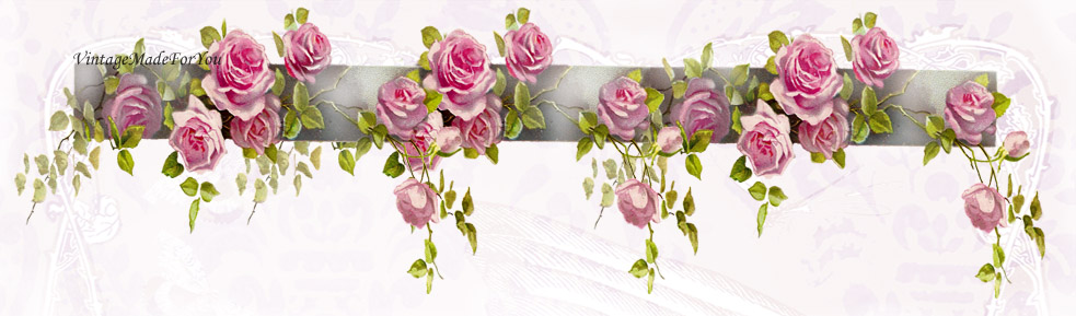 vintagemadeforyou free blog header shabby chic vintage roses floral headers