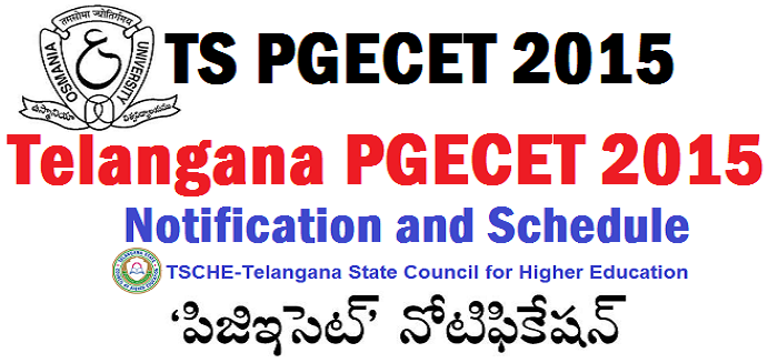 TS PGECET 2015 Notification