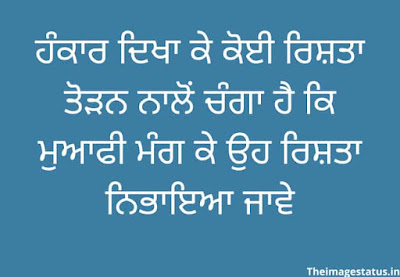 Punjabi Status On Life