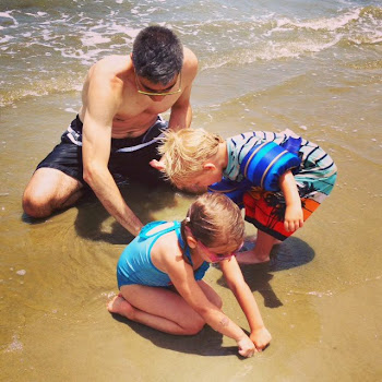 Digging for Shells with the twins!