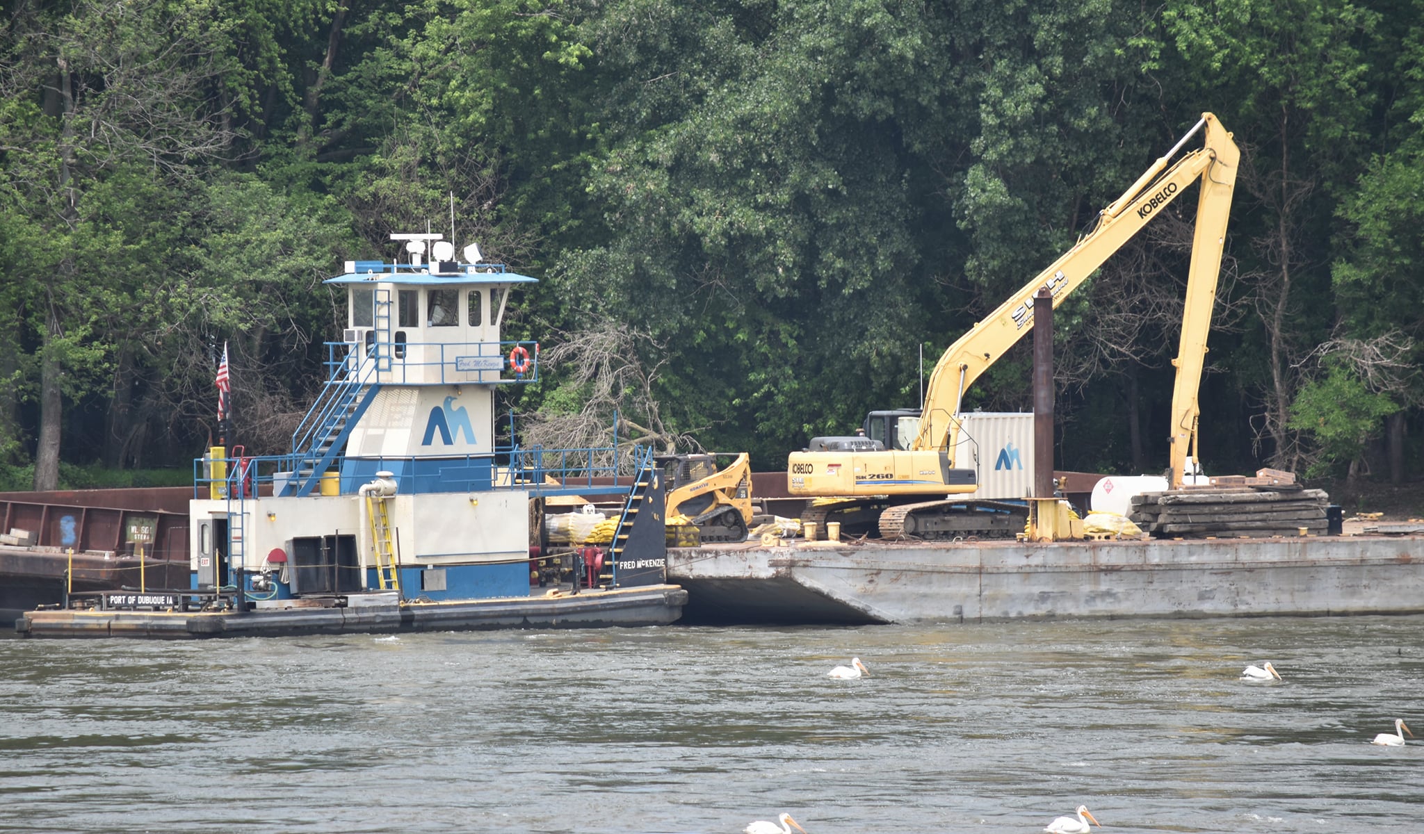 Industrial History Mississippi Lock and Dam 13 near Fulton, IL