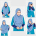 Tutotial Hijab Kombinasi 2 Warna Syari