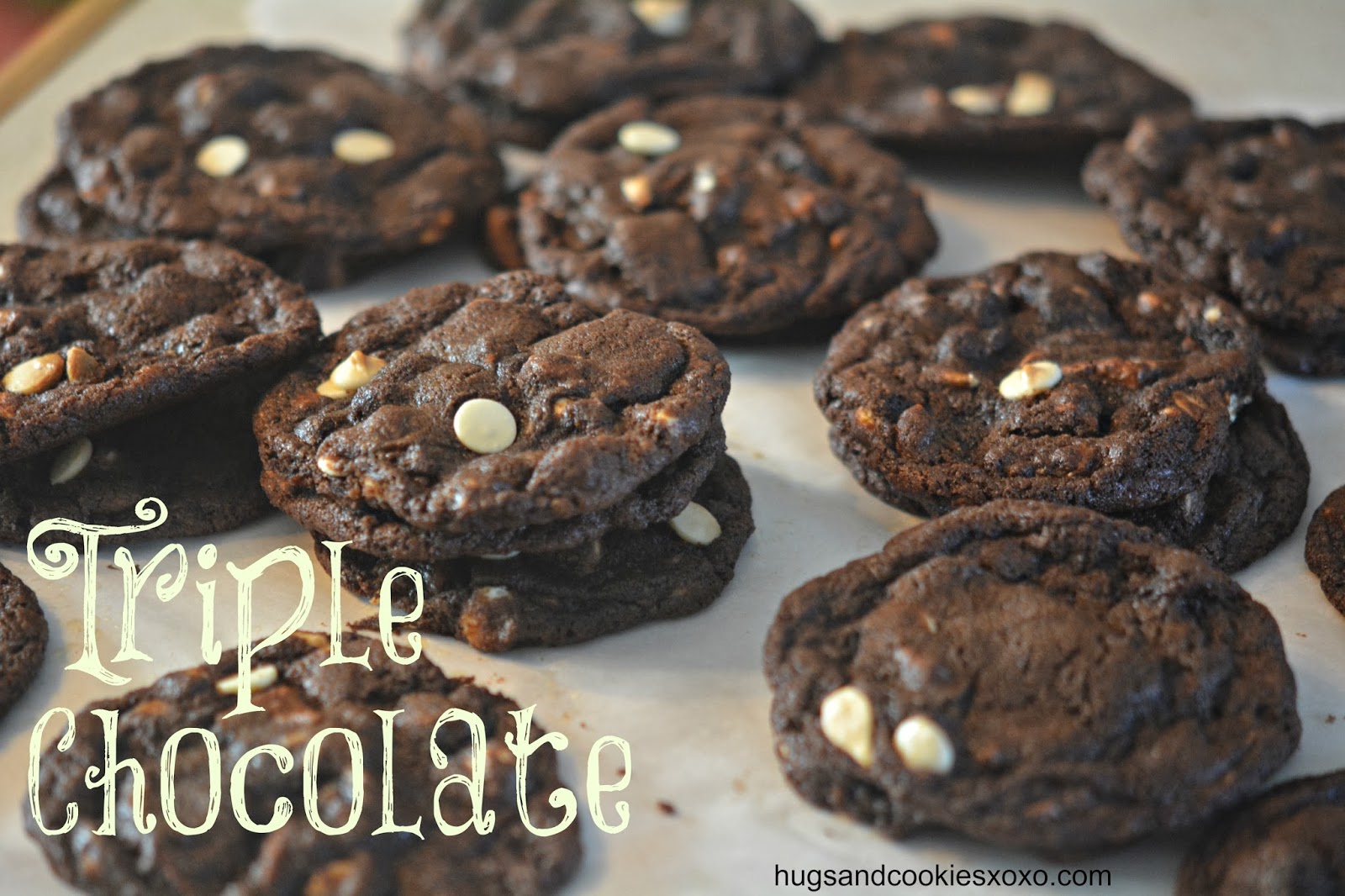 Triple Chocolate Cookies