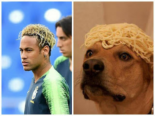 meme del peinado de Neymar