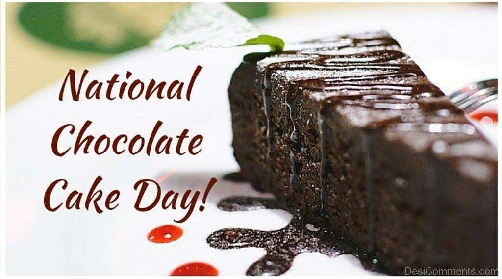 National Chocolate Cake Day Wishes Beautiful Image