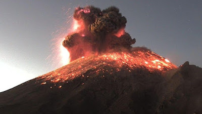 Registra el volcán Popocatépetl esta mañana una impresionante explosión