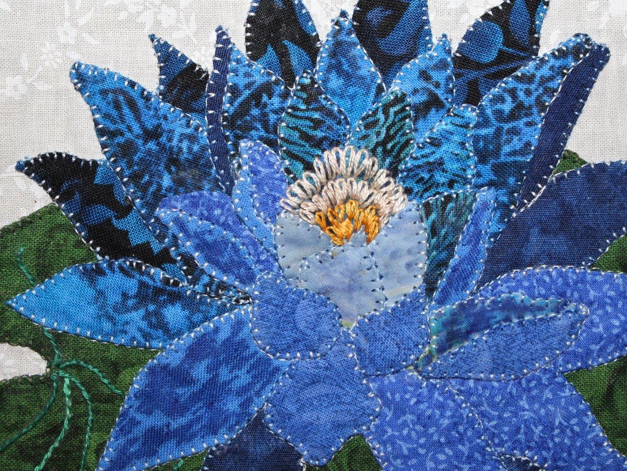 Sarah Lynn's Quilting: Blue Lotus Appliqué BOM