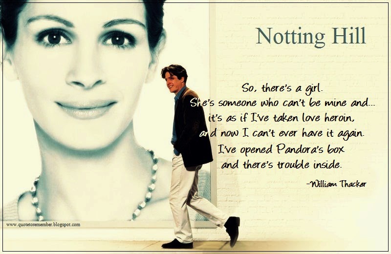 Quote To Remember Notting Hill 1999