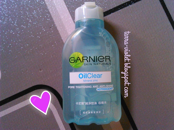 garnier oil clear cleanser toner