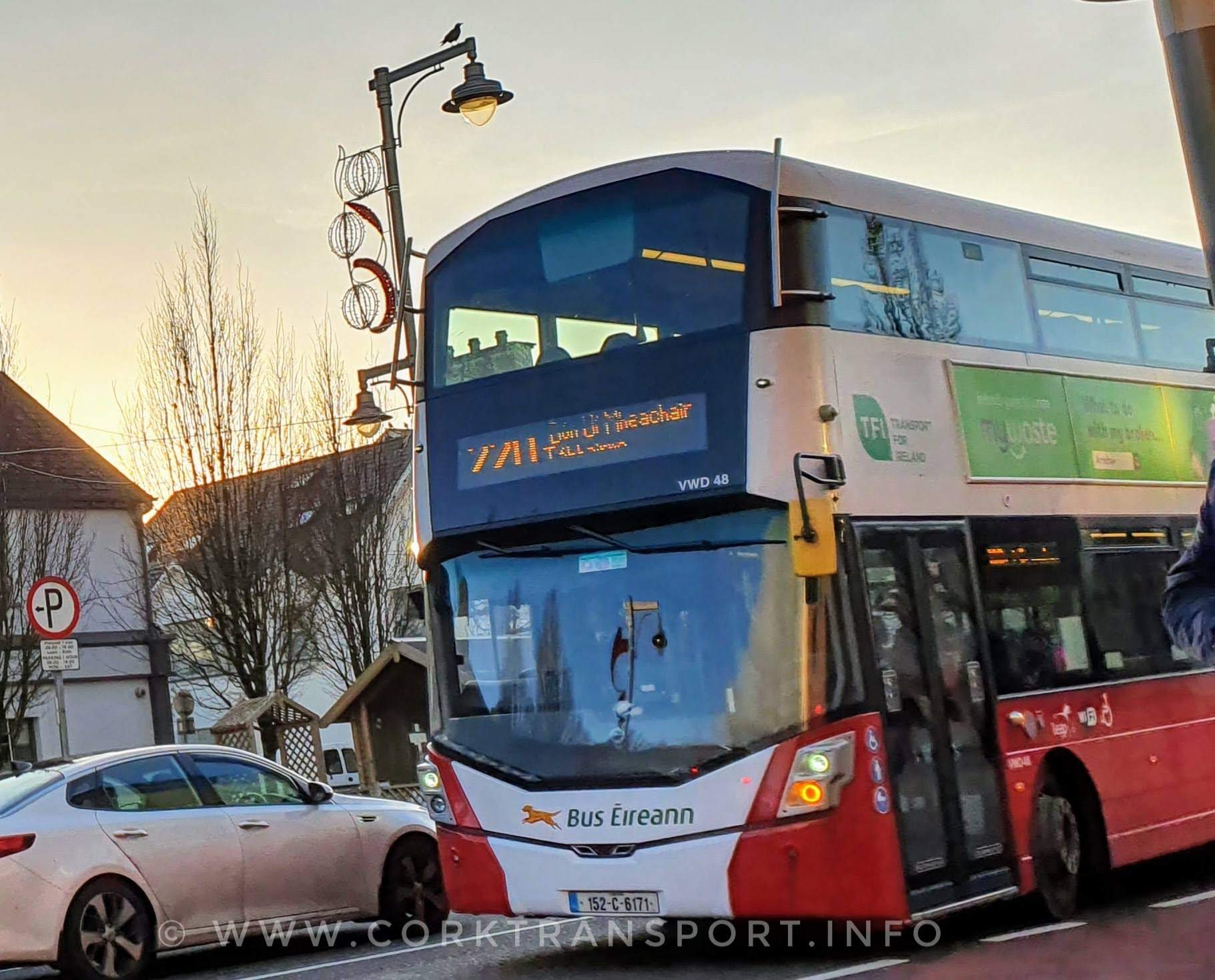 Cork Transport Info Bus 220 Ovens, via UCC and Ballincollig