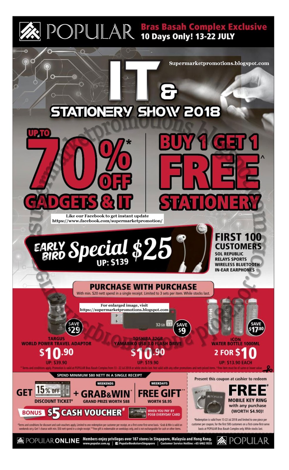 Popular Bras Basah Complex Sale 13 22 July 2018 Supermarket Promotions